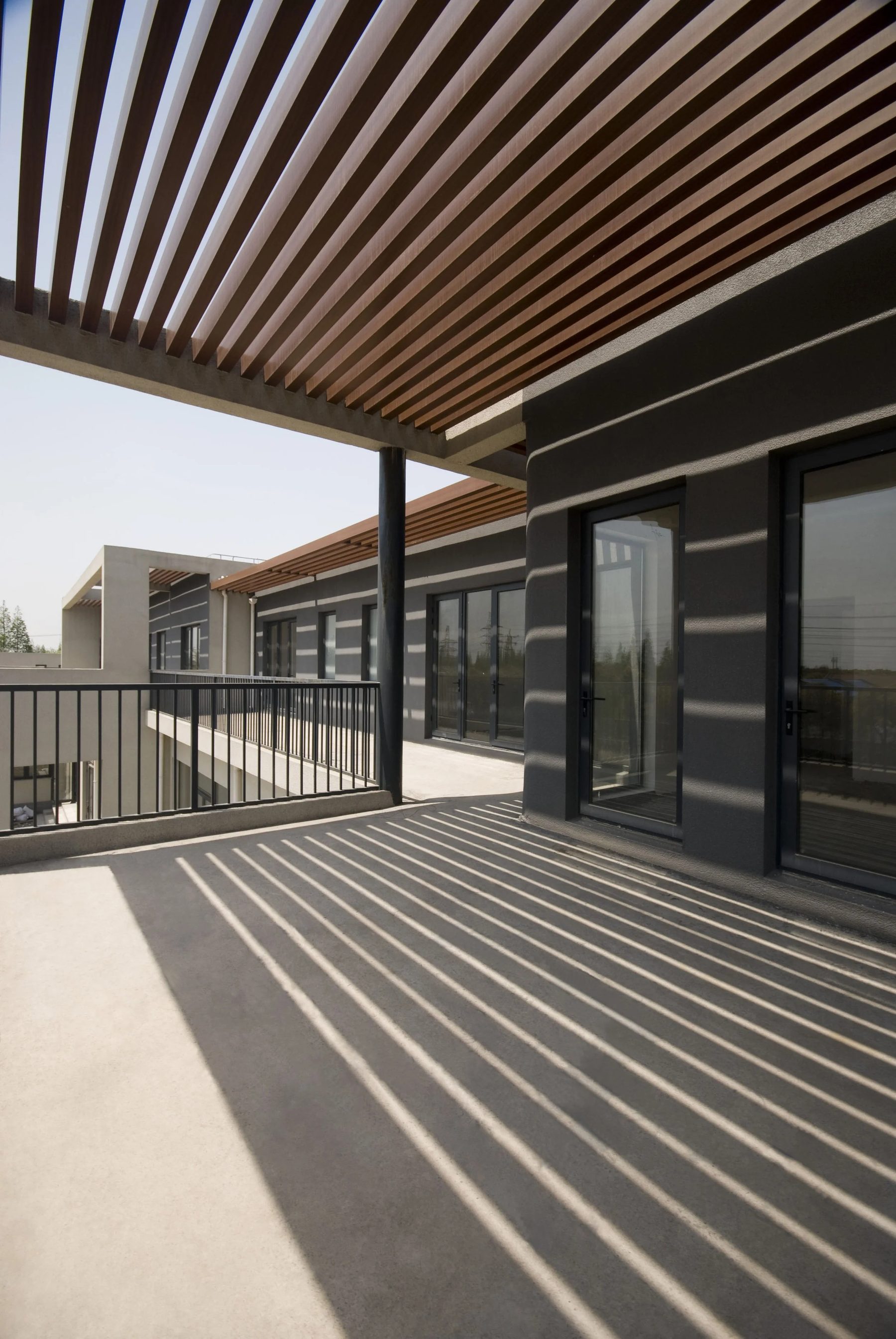 Dai Family Houses — covered terrace detail
